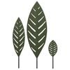 vidaXL Gartenstecker 3 stk. 116,5 x 35 x 3 cm Olivgr&uuml;n Stahl