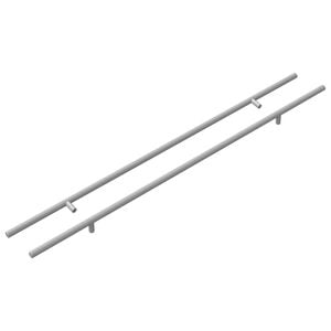vidaXL Schrankgriff 2 Stk. Silber 700 mm Edelstahl
