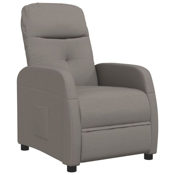 vidaXL Relaxsessel Taupe Stoff