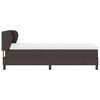 vidaXL Boxspringbett mit Matratze Dunkelbraun 90 x 190 cm Stoff