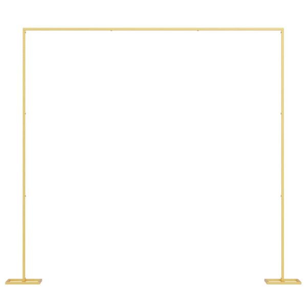 vidaXL Hochzeitsbogen Gold 338 x 35 x 300 cm Stahl