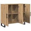 vidaXL Sideboard Artisan-Eiche 90 x 34 x 80 cm Holzwerkstoff