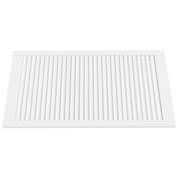 vidaXL Schrankt&uuml;ren Lamellen-Design 4 Stk Wei&szlig; 99,3x59,4 cm Massivholz