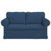 vidaXL Sofa Blau Gesamtabmessungen: 155 x 82 x 80 cm (B x T x H) Samt