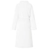 vidaXL Bademantel ohne Kapuze Wei&szlig; L Flanell