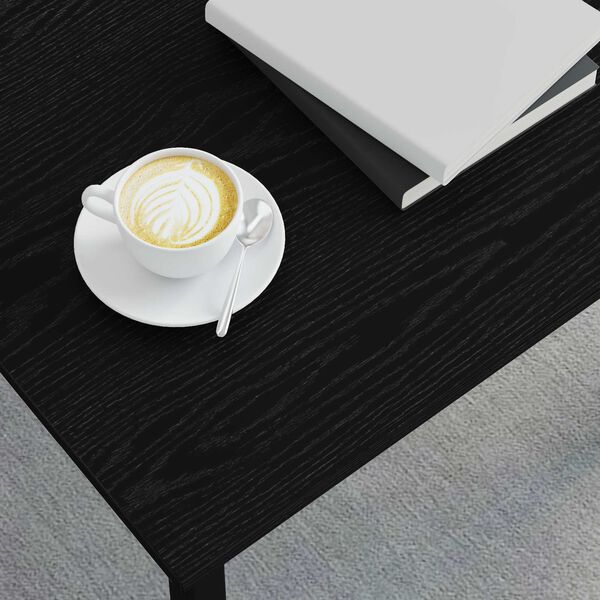 vidaXL Couchtisch Schwarz Eichen-Optik 50 x 50 x 36 cm Holzwerkstoff