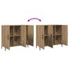 vidaXL Sideboard Artisan-Eiche 90x34x80 cm Holzwerkstoff