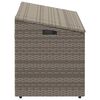 vidaXL Garten-Aufbewahrungsbox Grau 110 x 50 x 58 cm Poly Rattan