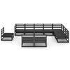 vidaXL 10-tlg. Garten-Lounge-Set Schwarz Massivholz Kiefer