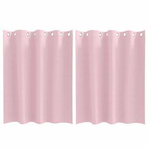 vidaXL Verdunkelungs-Vorh&auml;nge mit Ringen 2 pcs Babyrosa 140 x 140 cm