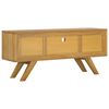 vidaXL TV-Schrank 110x30x50 cm Massivholz Teak