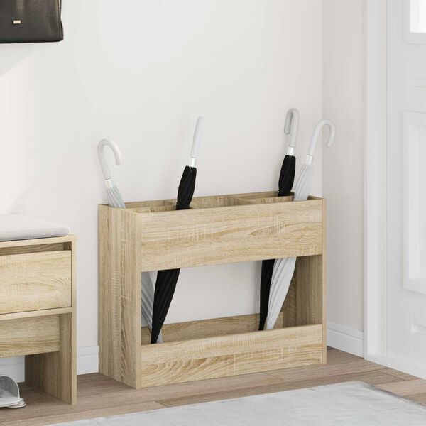 vidaXL Sonnenschirmhalter Sonoma-Eiche 65 x 24 x 50 cm Holzwerkstoff