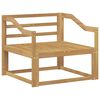 vidaXL Outdoor Mittelsofa Massivholz Akazie Wei&szlig;