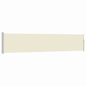 vidaXL Ausziehbare Seitenmarkise 100&times;514 cm Creme