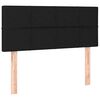 vidaXL Boxspringbett mit Matratze Schwarz 120x200 cm Stoff