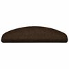 vidaXL Stufenmatten Selbstklebend 30 Stk. 65x21x4 cm Braun Halbrund Gro&szlig;