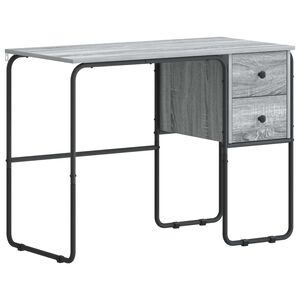 vidaXL Schreibtisch mit Stauraum Sonoma-Grau 100 x 50 x 75 cm