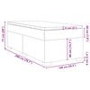 vidaXL Boxspringbett Matratze Cappuccino-Braun 100x200cm Kunstleder