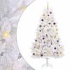 vidaXL K&uuml;nstlicher klappbarer Weihnachtsbaum Wei&szlig; 106 x 106 x 210 cm