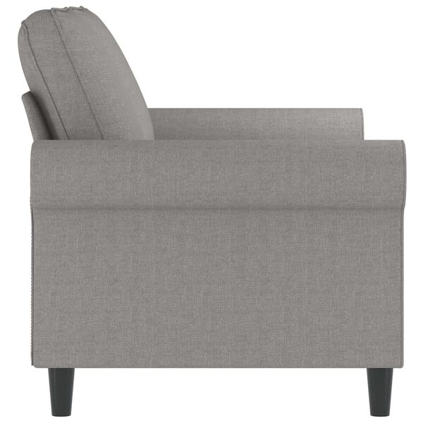 vidaXL 2-Sitzer-Sofa Hellgrau 120 cm Stoff