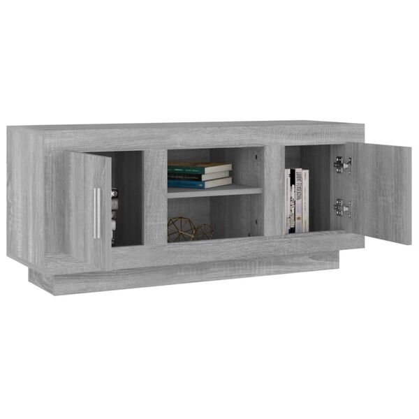 vidaXL TV-Schrank Grau Sonoma 102x35x45 cm Holzwerkstoff
