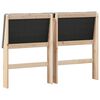 vidaXL Gepolstertes Kopfteil Taupe 160 cm Massives Kiefernholz