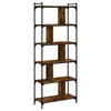 vidaXL B&uuml;cherregal 6 B&ouml;den R&auml;uchereiche 76x32x192 cm Holzwerkstoff