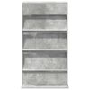 vidaXL Magazinregal Beton Grau 70 x 41 x 126 cm Holzwerkstoff