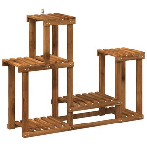 vidaXL Pflanzenst&auml;nder Natur 90 x 25 x 73 cm Massivholz Akazie