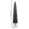 vidaXL Weihnachtsbaum Schlank mit St&auml;nder 270 cm PVC