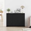 vidaXL Sideboard Schwarz 102 x 29,5 x 75 cm Holzwerkstoff