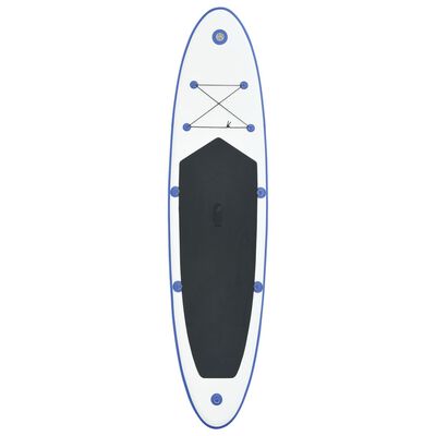 vidaXL Stand Up Paddle Surfboard SUP Aufblasbar Blau und Weiß