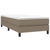 vidaXL Boxspringbettgestell Taupe 100x200 cm Stoff