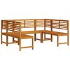 vidaXL Gartenb&auml;nke Set 5 stk. Braun Massivholz Akazie