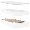 vidaXL Ottoman-Bett mit Matratze Weiß 90x200 cm Kunstleder