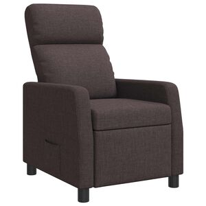 vidaXL Liegesessel Dunkelbraun Stoff