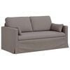 vidaXL Sofa 2-Sitzer Taupe 158 x 78 x 80 cm Stoff