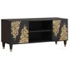 vidaXL TV-Schr&auml;nk Schwarz 105 x 33 x 46 cm Massivholz Mango