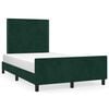 vidaXL Bettgestell ohne Matratze Dunkelgr&uuml;n 120x190 cm Samt