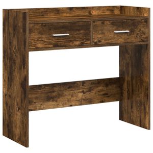 vidaXL Konsolentisch Ger&auml;ucherte Eiche 90 x 35 x 80 cm Holzwerkstoff