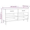 vidaXL Schuhschrank Grau Sonoma 102x35x55 cm Holzwerkstoff