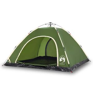 vidaXL Campingzelt 5 Personen Grün Quick Release