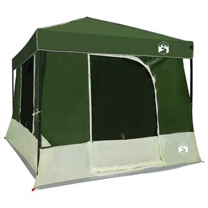 vidaXL Camping-Zelt-Set 2 stk. 6 Personen Gr&uuml;n Taffeta und Stoff