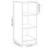 vidaXL Kleiderschrank Weiß 48x41x102 cm Holzwerkstoff