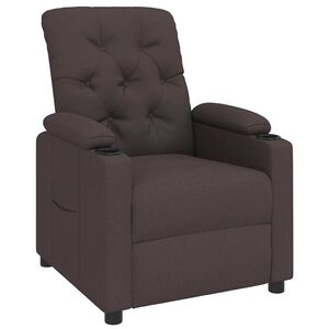 vidaXL Relaxsessel Dunkelbraun Stoff