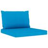 vidaXL 6-tlg. Garten-Lounge-Set mit Hellblauen Kissen