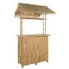 vidaXL Outdoor Bartisch Natur 115 x 95 x 215 cm Bambus