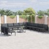 vidaXL Garten-Sofa-Set 12 pcs Anthrazit Stahl