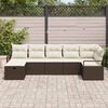 vidaXL Sofa Set mit Kissen 4 pcs Poly-Rattan