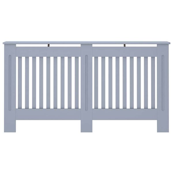 vidaXL Heizkörperverkleidung Anthrazit 152x19x81,5 cm MDF